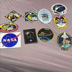 NASA Space Mission Decals Collection